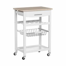 Amazon Brand – Ravenna Home Kitchen Cart, 33.75