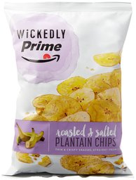 Wickedly Prime Plantain Chips, Roasted & Salted, 12 Ounce