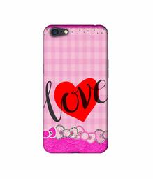 Amazon Brand - Solimo Designer Love Print On Cloth Pattern 3D Printed Hard Back Case Mobile Cover for Oppo A71