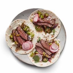 Amazon Meal Kits, Charred Steak Tacos with Mushrooms & Salsa Verde, Serves 2