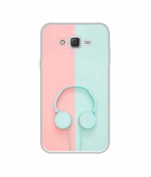 Amazon Brand - Solimo Designer Head Phone UV Printed Soft Back Case Mobile Cover for Samsung Galaxy J5