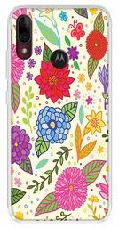 Amazon Brand - Solimo Designer Multicolor Floral Art Design Printed Soft Back Case Mobile Cover for Motorola Moto E6s / Motorola Moto E6 Plus