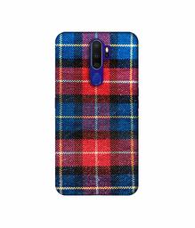 Amazon Brand - Solimo Designer Check Cloth 3D Printed Hard Back Case Mobile Cover for Oppo A9 (2020)