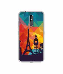 Amazon Brand - Solimo Designer Colored Paris UV Printed Soft Back Case Mobile Cover for Nokia 3.2