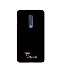 Amazon Brand - Solimo Designer Queen 3D Printed Hard Back Case Mobile Cover for Nokia 5