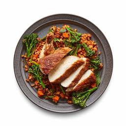 Amazon Meal Kits, Coriander Chicken with Harissa Farro & Broccolini, Serves 2