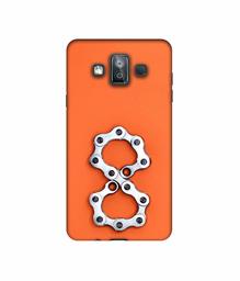 Amazon Brand - Solimo Designer Number Eight 3D Printed Hard Back Case Mobile Cover for Samsung Galaxy J7 Duo