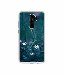 Amazon Brand - Solimo Designer White Flower UV Printed Soft Back Case Mobile Cover for Mi Redmi Note 8 Pro