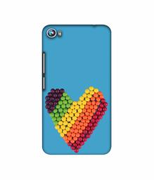 Amazon Brand - Solimo Designer Ball Heart 3D Printed Hard Back Case Mobile Cover for Micromax Canvas Fire 4 A107