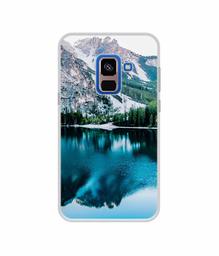 Amazon Brand - Solimo Designer Lake Mountain UV Printed Soft Back Case Mobile Cover for Samsung Galaxy A8 Plus (2018)