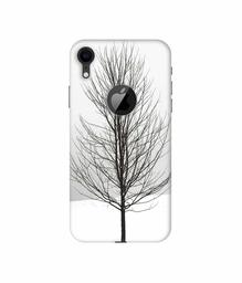 Amazon Brand - Solimo Designer Tree Sketch 3D Printed Hard Back Case Mobile Cover for Apple iPhone XR (Logo Cut)