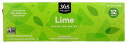 365 by Whole Foods Market, Sparkling Water, Lime (12-12 Fl Oz Cans), 144 Fl Oz