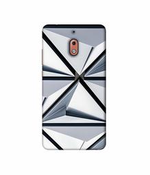 Amazon Brand - Solimo Designer Hexagon Texture 3D Printed Hard Back Case Mobile Cover for Nokia 2.1