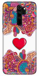 Amazon Brand - Solimo Designer Heart Design 3D Printed Hard Back Case Mobile Cover for Xiaomi Redmi Note 8 Pro