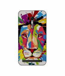 Amazon Brand - Solimo Designer Lion Multicolor Vector 3D Printed Hard Back Case Mobile Cover for Asus Zenfone Selfie ZD551KL