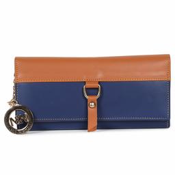 Nia & Nicole Women's Wallet (Tan, Blue)