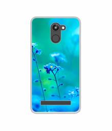 Amazon Brand - Solimo Designer Blue Flower UV Printed Soft Back Case Mobile Cover for 10.or D