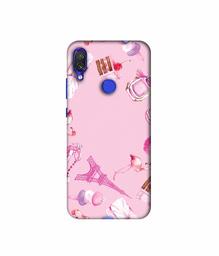 Amazon Brand - Solimo Designer Ladies Accessories 3D Printed Hard Back Case Mobile Cover for Xiaomi Redmi Note 7S