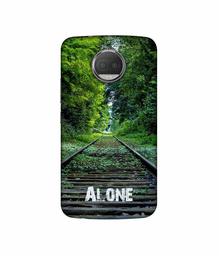 Amazon Brand - Solimo Designer Alone UV Printed Soft Back Case Mobile Cover for Motorola Moto G5S Plus