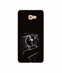 Amazon Brand - Solimo Designer Kissing Couple 3D Printed Hard Back Case Mobile Cover for Samsung Galaxy C9 Pro