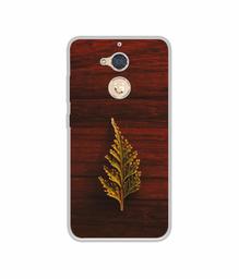 Amazon Brand - Solimo Designer Leaf on Wood UV Printed Soft Back Case Mobile Cover for Gionee S6 Pro