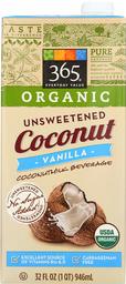 365 Everyday Value, Organic Coconut Milk, Vanilla Flavor, Unsweetened, 32 fl oz