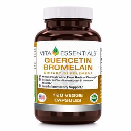 Vita Essentials Quercetin 800 Mg With Bromelain Veggie Capsules, 120 Count