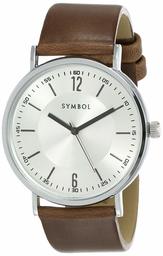 Amazon Brand - Symbol Men's Analog Silver Dial Watch