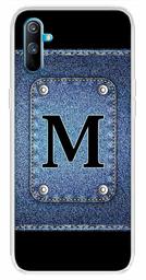 Amazon Brand - Solimo Designer Multicolor Button Jeans Alphabet-M Printed Soft Back Case Mobile Cover for Realme C3