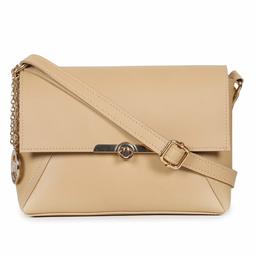 Nia & Nicole Women's Sling Bag (Beige)