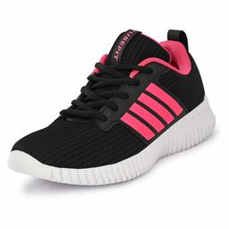 Fusefit Women's Olivia Black/Pink Running Shoes-4 UK (37 EU) (5 US) (FFR-398_4)