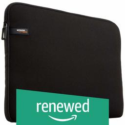 (Renewed) AmazonBasics 14-inch Laptop Sleeve (Black)