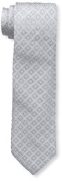 Franklin Tailored Men's Square Diamond Tie, Grey