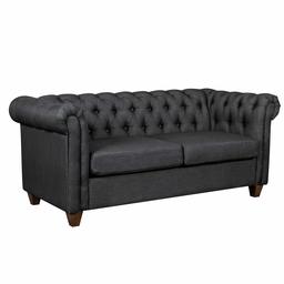 Amazon Brand – Ravenna Home Classic Chesterfield Tufted Couch Sofa, 70.87