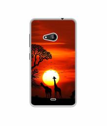 Amazon Brand - Solimo Designer Sunshade UV Printed Soft Back Case Mobile Cover for Microsoft Lumia 535