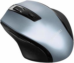 AmazonBasics Ergonomic Wireless PC Mouse - DPI adjustable - Blue (Renewed)