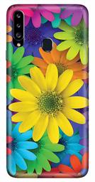 Amazon Brand - Solimo Designer Floral Design 3D Printed Hard Back Case Mobile Cover for Samsung Galaxy A20s