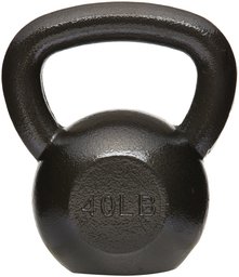 AmazonBasics Cast Iron Kettlebell, 40 lb