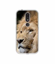 Amazon Brand - Solimo Designer Lion UV Printed Soft Back Case Mobile Cover for Nokia 4.2