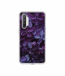 Amazon Brand - Solimo Designer Purple Flowers UV Printed Soft Back Case Mobile Cover for Realme XT