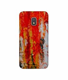 Amazon Brand - Solimo Designer Orange Color Spread 3D Printed Hard Back Case Mobile Cover for Samsung Galaxy J2 Core