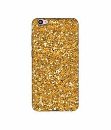 Amazon Brand - Solimo Designer Golden Sparkle 3D Printed Hard Back Case Mobile Cover for Vivo V5 Plus