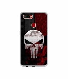 Amazon Brand - Solimo Designer Punisher Skull UV Printed Soft Back Case Mobile Cover for Oppo A5s