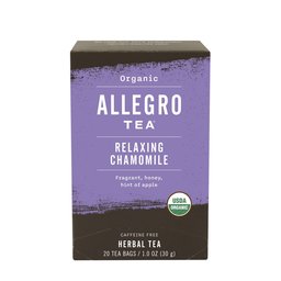 Allegro Tea Organic Relaxing Chamomile Tea Bags, 20 Count