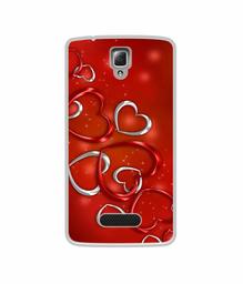 Amazon Brand - Solimo Designer Hearts UV Printed Soft Back Case Mobile Cover for Lenovo A2010