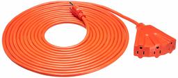 AmazonBasics - Cable de extensión para exteriores 16/3 con 3 salidas