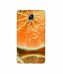 Amazon Brand - Solimo Designer Orange Slice 3D Printed Hard Back Case Mobile Cover for OnePlus 3 / OnePlus 3T