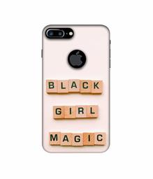 Amazon Brand - Solimo Designer Black Girl Magic 3D Printed Hard Back Case Mobile Cover for Apple iPhone 7 Plus (Logo Cut)