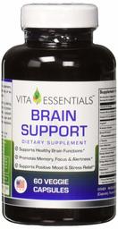 Vita Essentials Focus(Brain Support) Advanced Formula Veggie Capsules, 60Count