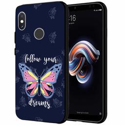 Amazon Brand - Solimo Designer Butterfly Printed Hard Back Case Mobile Cover for Redmi Note 6 Pro